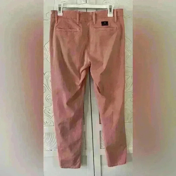AG Adriano Goldschmied Slim Khaki Preppy Chino Jeans Women’s 30R Pink Salmon - Picture 2 of 9